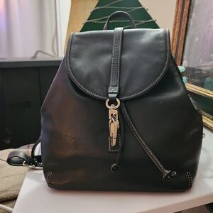 Coach Legacy Leather Black Backpack Mini Bag 9368